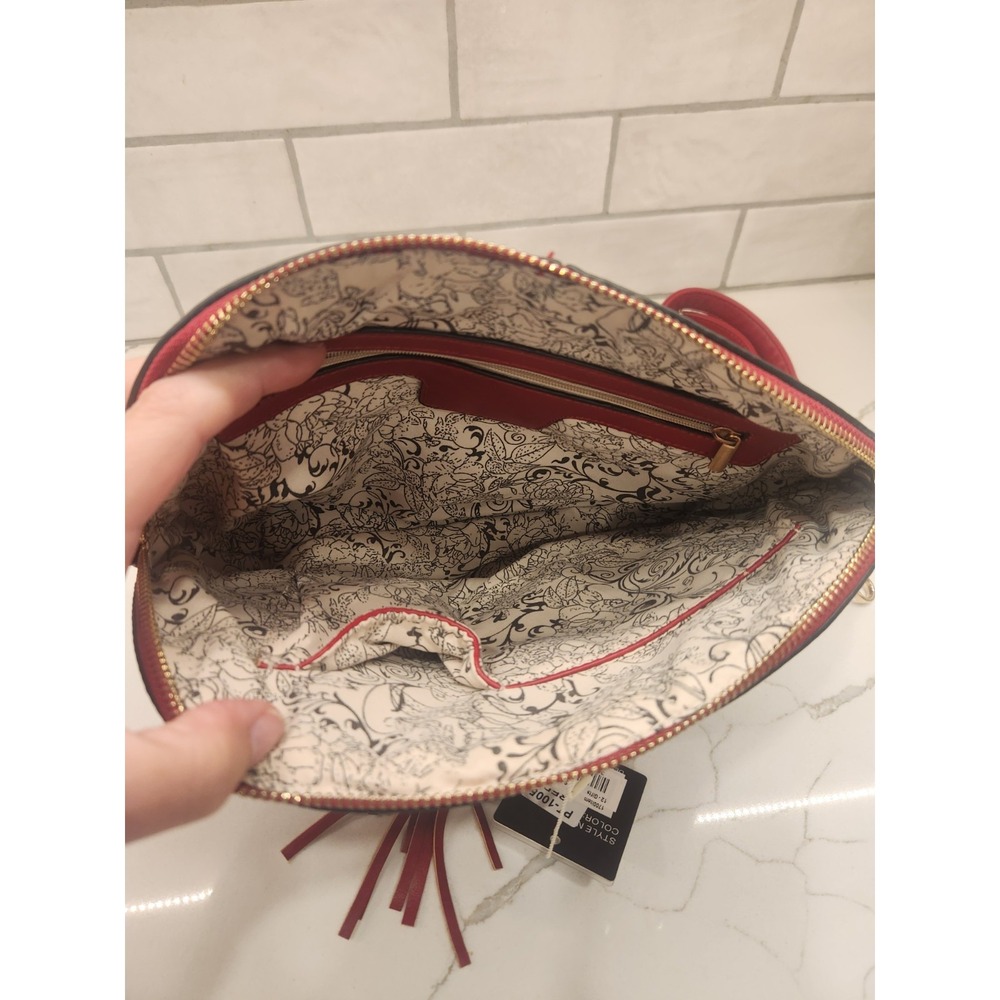 Ruby Collection Solid Red Purse Crossbody Handbag… - image 8